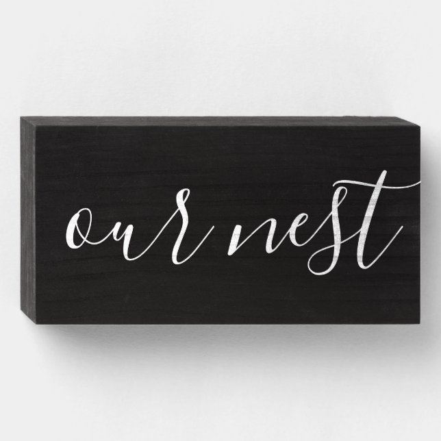 Rustic Farmhouse Our Nest Sign (Front Horizontal)