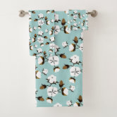 Large Bathroom Towel With Flowers Cotton Towel Farmhouse 