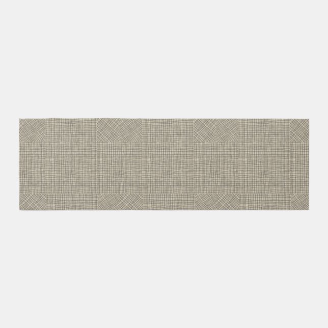 Rustic farmhouse style decor simple pattern outdoor rug (Front)