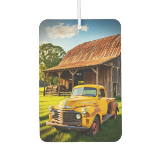 Rustic Farmhouse Vintage Pickup Truck Art Air Freshener