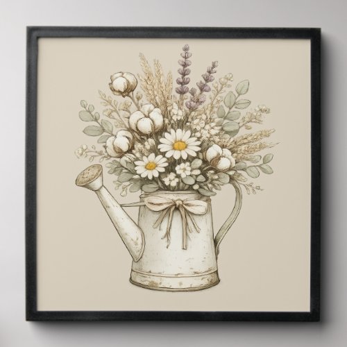 Rustic Farmhouse Watering Can Peel And Stick Photo Tile