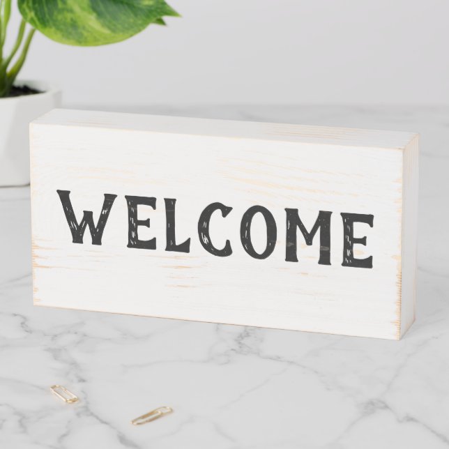 Rustic Farmhouse Welcome Sign (In Situ Horizontal)