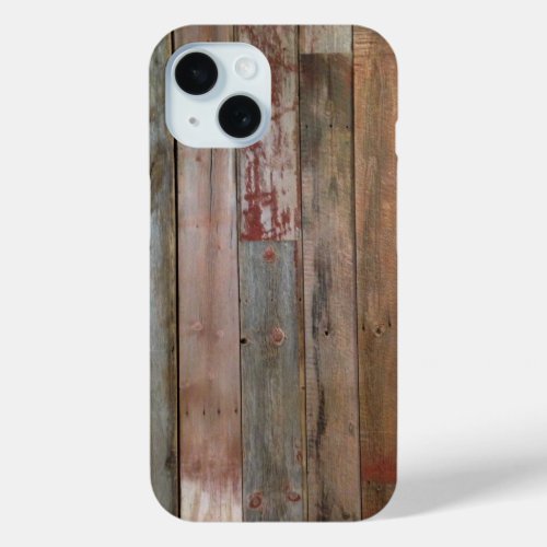 rustic farmhouse western country brown barn wood iPhone 15 case