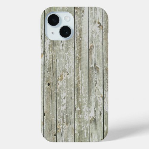 rustic farmhouse western country grey barn wood iPhone 15 case