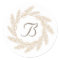 Rustic Farmhouse Wheat Wreath | Monogram
