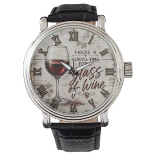 Rustic Farmhouse Wine Lover Gift Watch