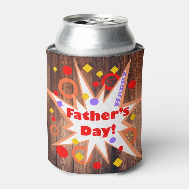 Rustic Father's Day Can Cooler (Can Front)