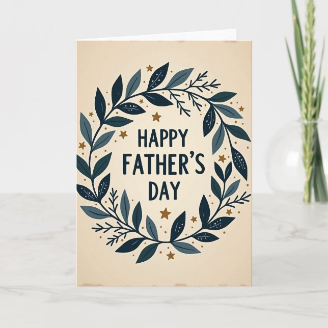 Rustic Fathers Day Card (Front)