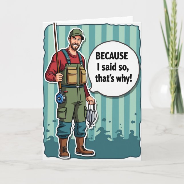Rustic Fathers Day Figure Card (Front)