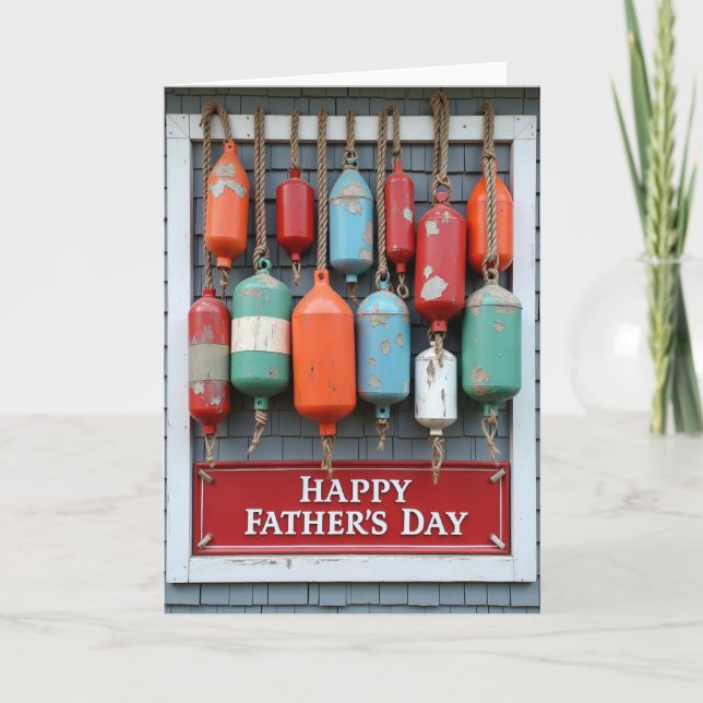 Rustic Fathers Day Floats Card (Front)