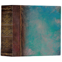 Rustic Faux Brown Leather and Turquoise 3 Ring Binder Rustic Faux Brown Leather and Turquoise 3 Ring Binder