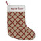 Rustic Faux Burlap and Red Moroccan Quatrefoil