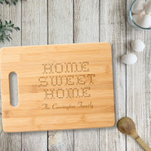 Rustic Faux Cross-Stitch Home Sweet Home