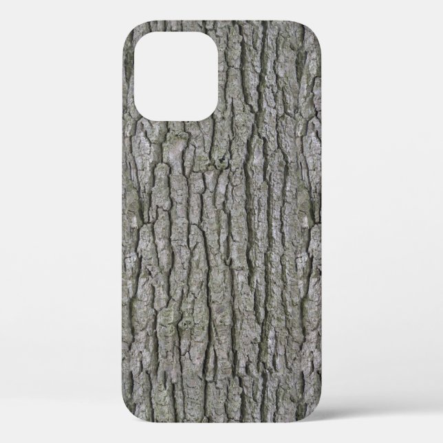 Rustic Faux Dry Wood Grain Tree Bark Case-Mate iPhone Case (Back)