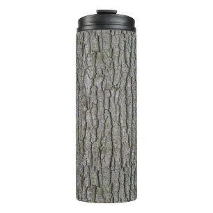 Rustic Faux Dry Wood Grain Tree Bark Thermal Tumbler