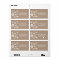 Rustic Faux Kraft Snowflakes Address Labels