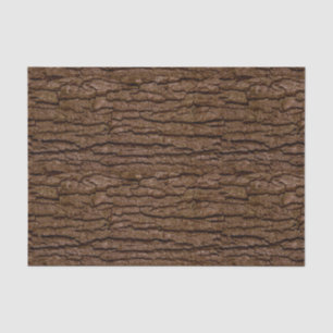 Rustic Faux Piece of Wood Grain Tree Bark Tissue Paper