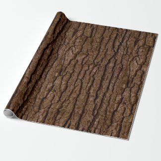 Rustic Faux Piece of Wood Grain Tree Bark