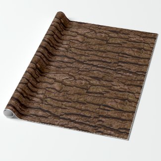 Rustic Faux Piece of Wood Grain Tree Bark