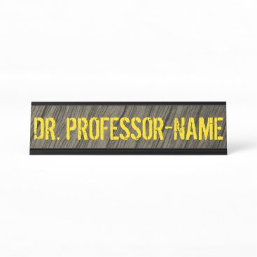 Rustic, Faux Wood Appearance Pattern Custom Name Desk Name Plate Rustic, Faux Wood Appearance Pattern Custom Name Desk Name Plate