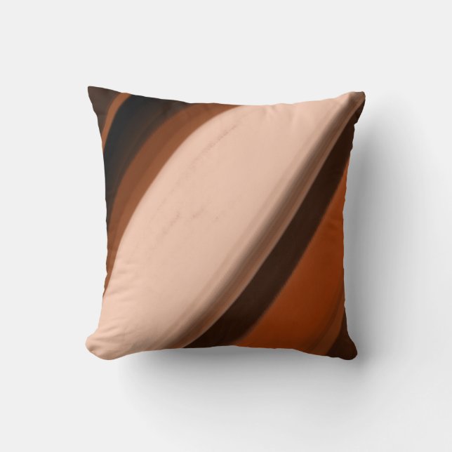 Rustic Faux Wood Fancy Throw Pillow (Front)