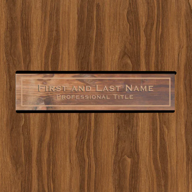 Rustic Office Sign Rustic Faux Wood Grain Office Door Sign Signs | Zazzle