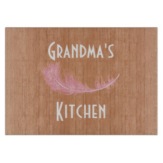 Rustic Faux Wood Grandma's Kitchen Cutting Board