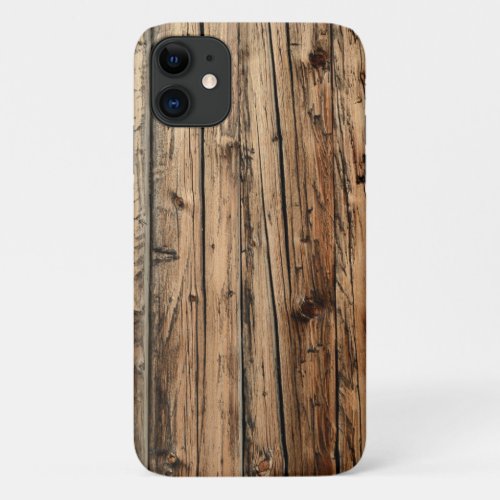 Rustic faux wood iPhone case