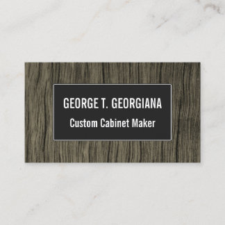 Rustic Faux Wood Look Pattern Business Card
