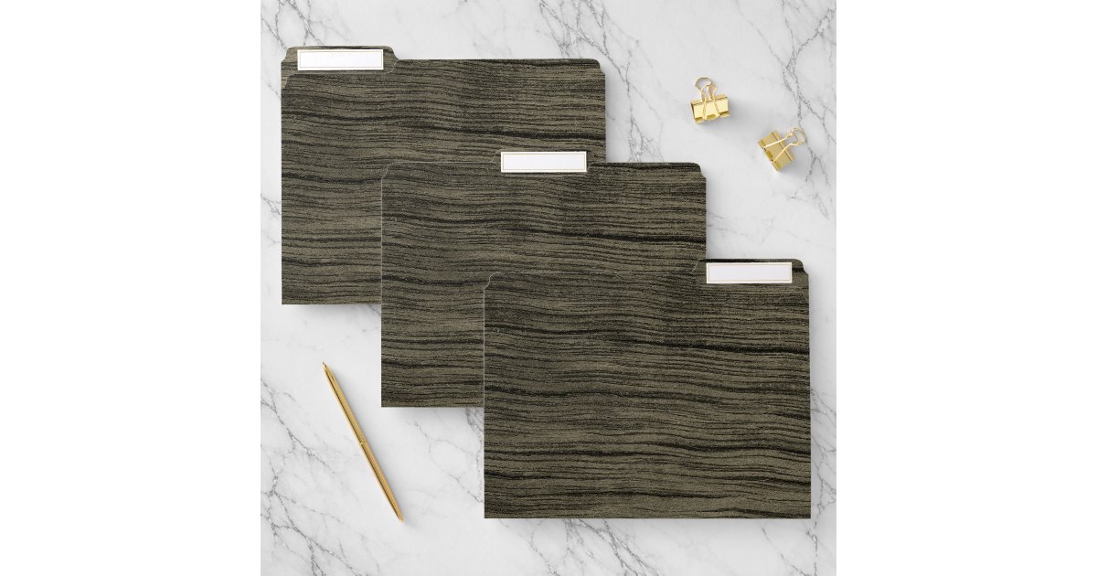 Rustic File Folder Rustic Faux Wood Look Pattern File Folders | Zazzle