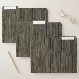 Rustic Faux Wood Look Pattern File Folders