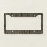 [ Thumbnail: Rustic Faux Wood Look Pattern License Plate Frame ]