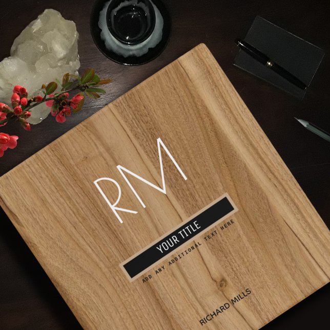 Rustic faux wood school, home or office 3 ring binder (Creator Uploaded)