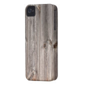 Rustic Faux Wood Texture Case-Mate iPhone Case (Back Left)