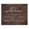 Rustic Faux Wooden Wedding Welcome