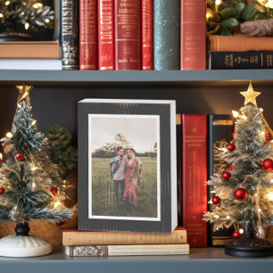 Rustic Favorite Photo Black Wooden Box Sign