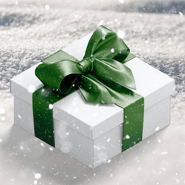 Rustic Festive Green Color #325513 Ribbon (Creator Uploaded)