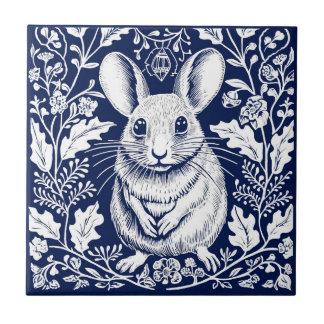 Rustic Field Mouse Ceramic Tile