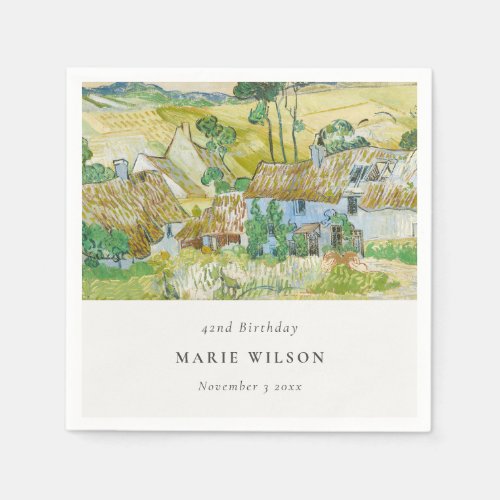 Rustic Fields Mountain Landscape Any Age Birthday Napkins