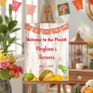 Rustic Fiesta Shower Welcome Sign | Taco Bout Love