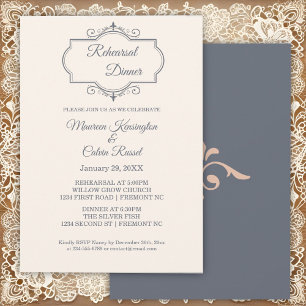 Rustic Filigree, Rehearsal Dinner Invitation
