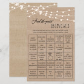 Rustic Find the guest bingo bridal shower game | Zazzle