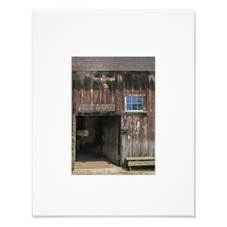 Rustic Fish Dock House Photo Print