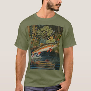 Rustic fish fishing fly fishing T-Shirt