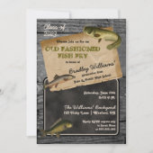 Rustic Fish Fry Graduation Backyard Cookout Party Invitation (Front)