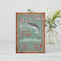 Fish Fry Engagement Party Invitation