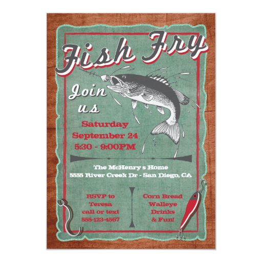 Fish Fry Birthday Invitations 5