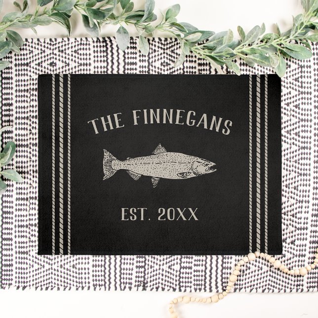 Rustic Fish Personalized Doormat (Creator Uploaded)