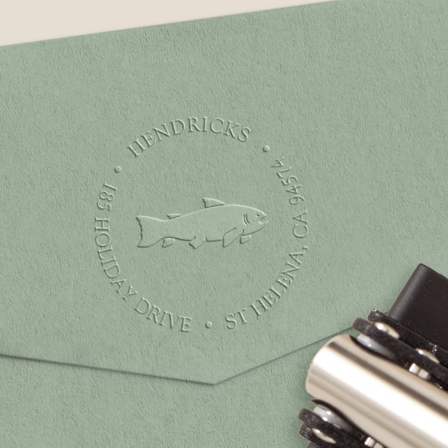 Rustic Fish Return Address Embosser (Creator Uploaded)
