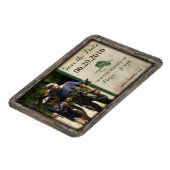 Rustic Fishing Lure Save the Date Photo Magnet (Left Side)